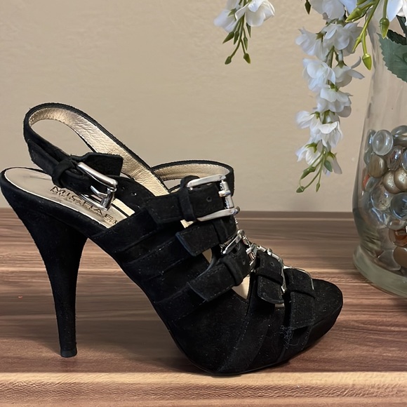 Michael Michael Kors, black heels with buckles - Picture 3 of 13